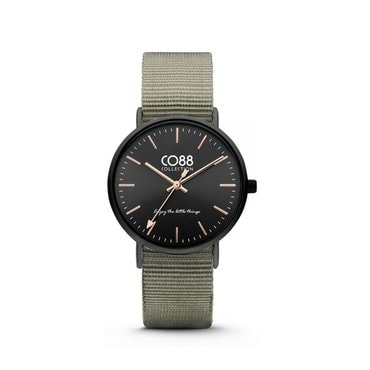 발란스3000 [CO88] 데일리 나토 스트랩 손목시계 블랙 8CW-10037