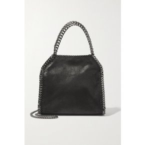 The Falabella Mini Faux Brushed-leather Shoulder Bag 블랙