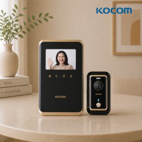 인터폰 KCV-R431E 초인종 4선식포함 아날로그 비디오폰 (서울 경기 일부 )무료설치 블랙