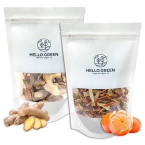 진피 100g+생강 100g(팩) 한방차 세트
