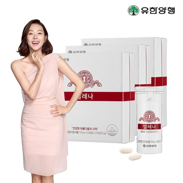 유한 엘레나 UREX 프로바이오틱스 질건강 유산균 60캡슐 3개 (6개월분)