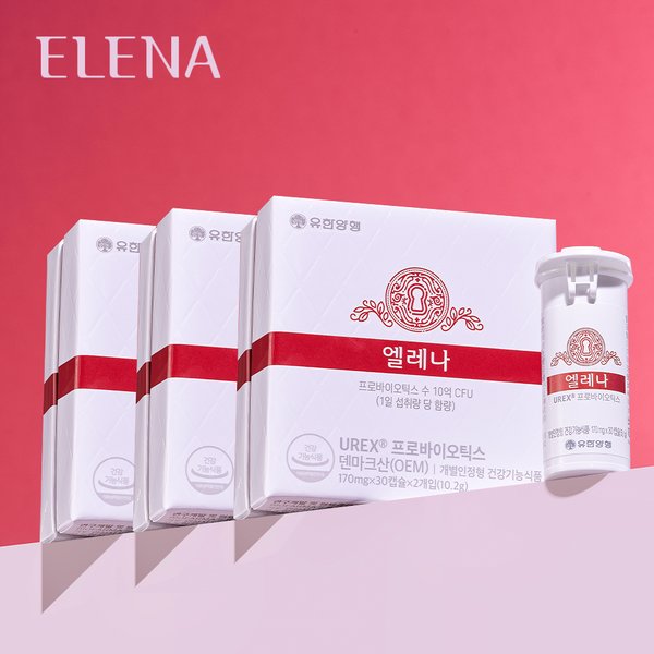엘레나 UREX 프로바이오틱스 170mg x 60캡슐 3개