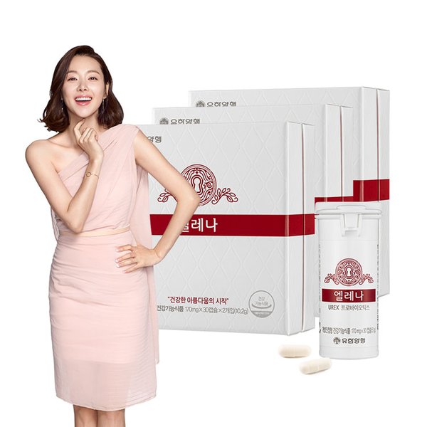 유한 엘레나 UREX 프로바이오틱스 질건강 유산균 60캡슐 3개 (6개월분)
