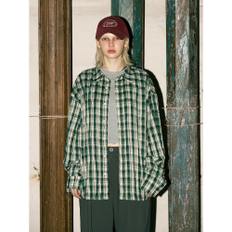 Multi Chenille Check Long Sleeve Shirt  Green (MS5264A28M)