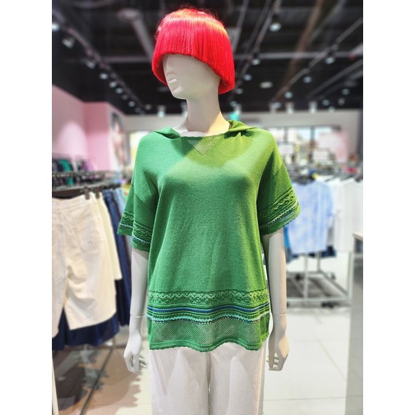 [부산점] 메쉬 블록 배색 니트 BAKP58531