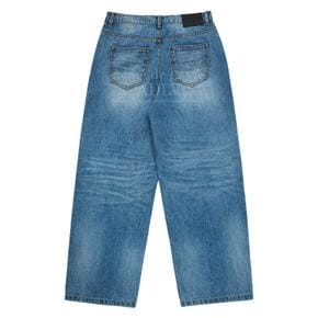 VINTAGE FUSION BRUSH WASHING DENIM PANTS BLUE 퓨전브러쉬 데님팬츠 블루