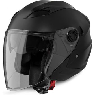  독일 카스코 헬멧 자전거헬멧 1835638 VINZ Calobra Jet Helmet with Sun Visor and Visor Scoot