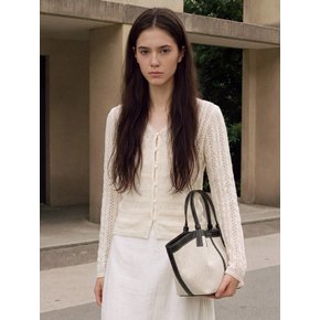 MINI SHELL BAG-CANVAS (BLACK)