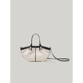 MINI SHELL BAG-CANVAS (BLACK)
