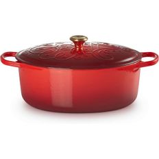 영국 르쿠르제 무쇠냄비 Le Creuset Enameled Cast Iron Noel Signature Oval Dutch Oven 6.75 q