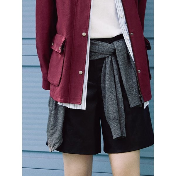 인조 가죽 반바지  블랙 (BF5825C935)