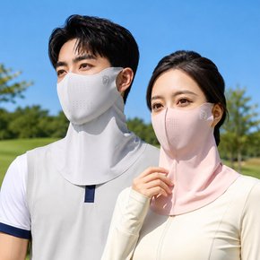 [1+1] 3D 넥커버 자외선차단 골프 마스크 새부리형