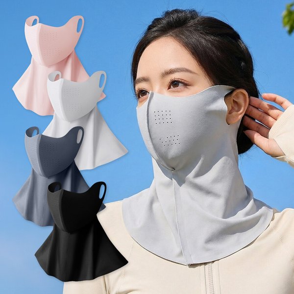 [1+1] 3D 넥커버 자외선차단 골프 마스크 새부리형