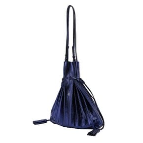 Lucky Pleats Shopper Cracked Blue