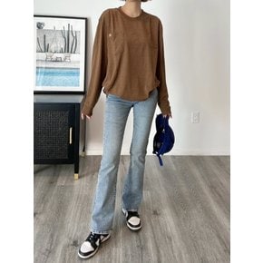 25 FW 남녀공용 헤비웨이트 헤더드 긴팔 포켓 티셔츠 2색 택1 WL450