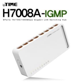 ipTIME(아이피타임) H7008A-IGMP 8포트 기가비트 스 (WF4C41A)