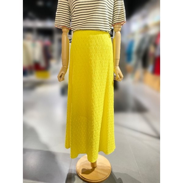 [여주점] 엠보 패턴 롱 스커트 (BASK02511)