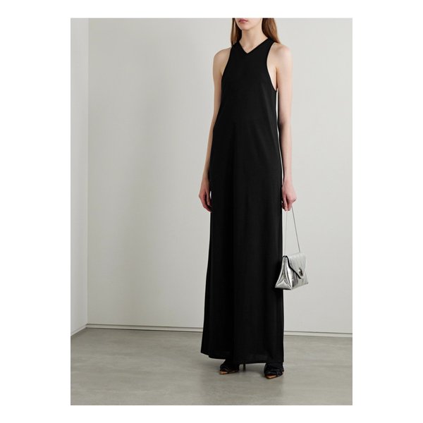 케이트 베르네타 코튼 혼방 저지 맥시 드레스 블랙 1647597340071915