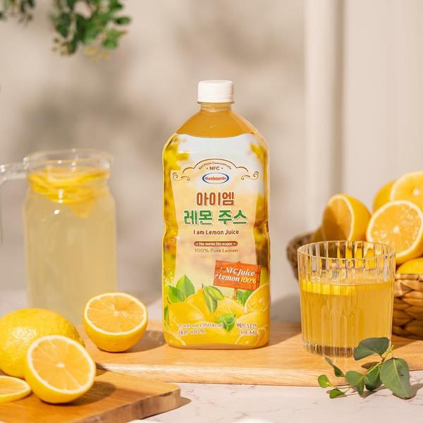 [100% NFC 착즙] 보넬드 아이엠 과채 주스 세트 1L 6개 (레몬 2+당근 2+토마토 2)