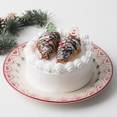 카페노리 스노우 크로와상 케이크 - 포장까지 완벽구성 [만들기세트] (1개)