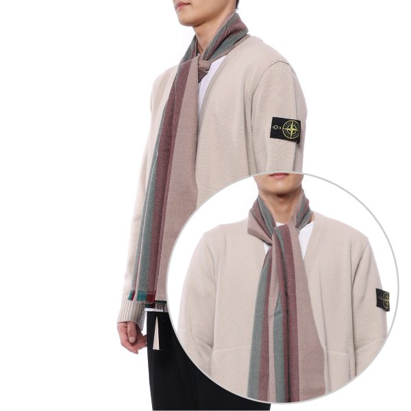 [부산점] 23FW 남성 울 머플러 (387574 4G200 9573 M 23F)