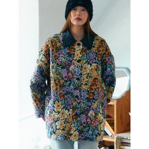 Flower Jacquard Half Jacket (multi)