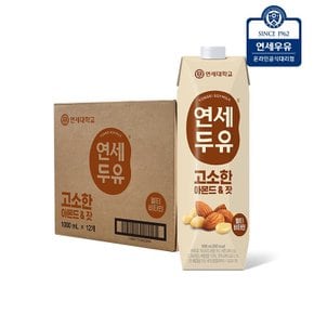 연세두유 고소한 아몬드 잣 두유 1000ml (12팩)