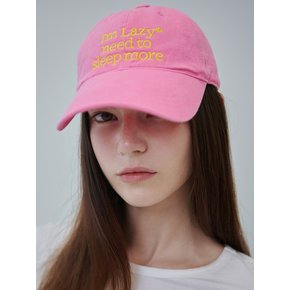 Sleep More Washing Ball Cap (Yellow Pink)