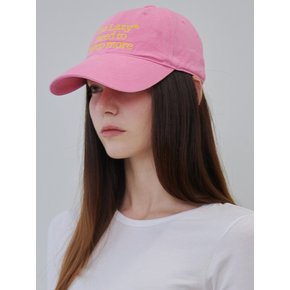 Sleep More Washing Ball Cap (Yellow Pink)