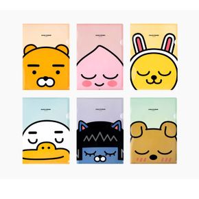 L홀더 파일 라이언 어피치 무지 튜브 네오 프로도 죠르디
