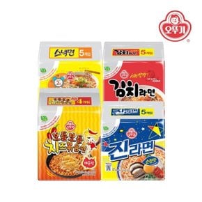 보들보들 치즈볶음면 매운맛 4봉+진라면 순한맛 5봉+스낵면 5봉+김...