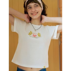 Girls Crop Cotton T-shirt