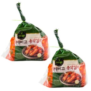 CJ 비비고 총각김치 1.5KG x 2개