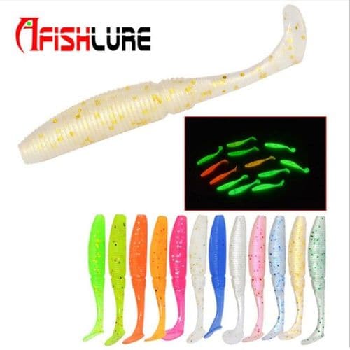 AFISHLURE 야광 쉐드웜 그럽웜 벌크 2인치 X ( 2매입 )