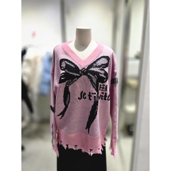 에고이스트 [여주점] V넥 루즈핏 그런지 니트 ER4OKL53