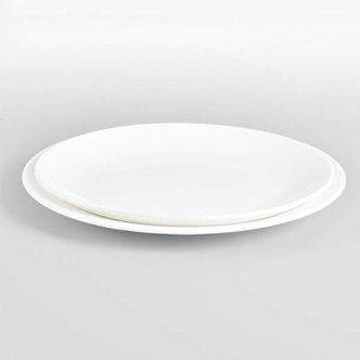  코렐접시 도자기 원형접시 양식기 홈카페 접시 8.5in