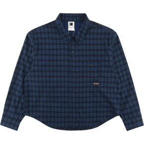 컬러라마 체크 윈드 셔츠 우먼 K6322RWT93BLU