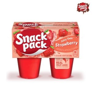  Snack Pack 스트로베리 쥬시 푸딩 4개입