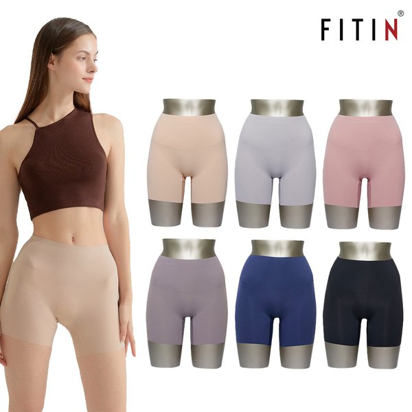 [방송히트]피트인537 복부보정 데일리 퓨징 누디 속바지 네모팬티 6종