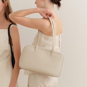 Tin square shoulder bag Ivory