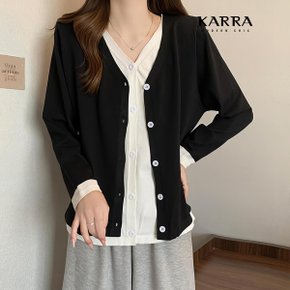 KARRA 버튼레이어링가디건_A4S0927