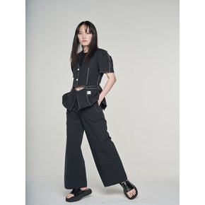 Two Buttons Linen Wide Pants_RQPAS23546BKX