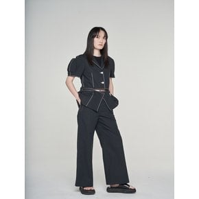 Two Buttons Linen Wide Pants_RQPAS23546BKX