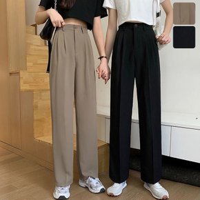 리튼 뒤밴딩 와이드 슬랙스
