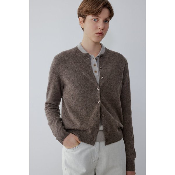 [리오더] 이태리 CARIAGGI 캐시미어 라운드넥 니트 가디건 IA15451900262