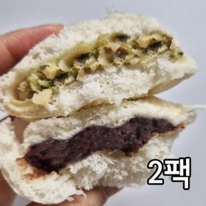 명장 우리쌀 호빵 2종세트(야채호빵+통팥호빵)