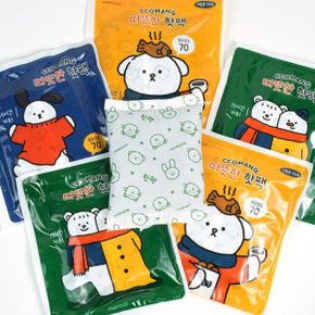 핑크풋 캐릭터 핫팩 겨울 손난로 온열팩 보온팩 찜질팩 손난로 허리 미니핫팩 온열팩 겨울용품 체온유지