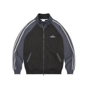 SP BLOCK RAGLAN TRACK JACKET-BLACK