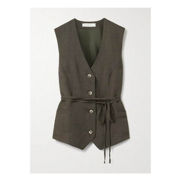 페이스풀 에바 벨트 우븐 베스트 다크 그린 46376663162902677