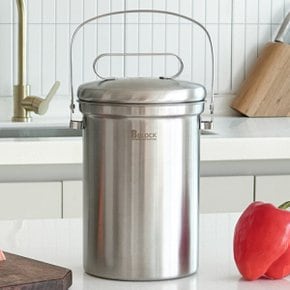 올스텐304 음식물 쓰레기통 3L  실리콘 수세미걸이 증정